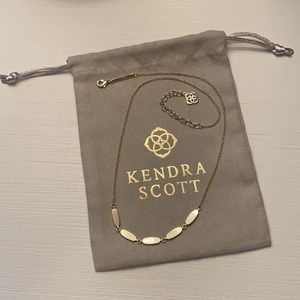 Kendra Scott Fern Collar Necklace Gold 16-18”